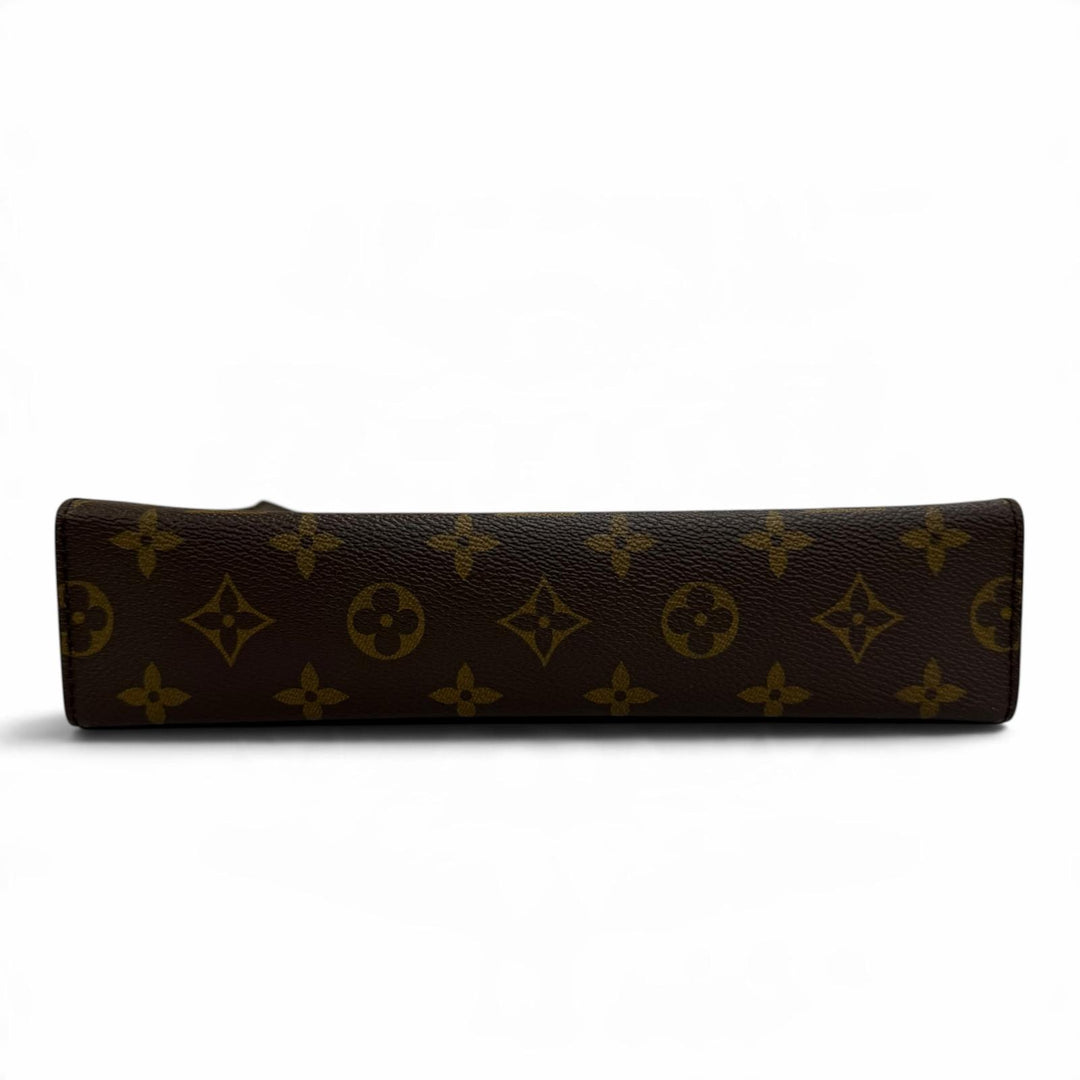 Great LOUIS VUITTON Clutch bag Posh Toilette NM Brown Monogram leather M46037