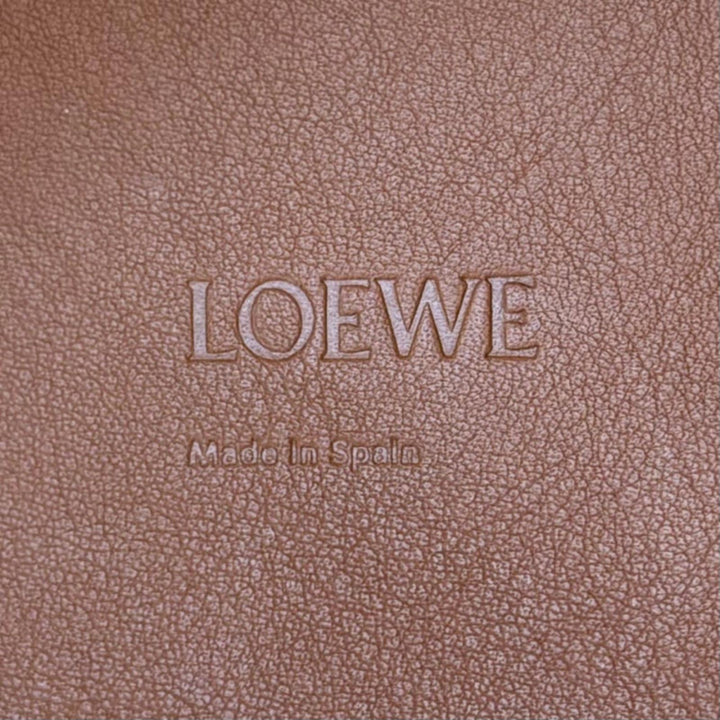 Great LOEWE Shoulder Bag Hammock Mini Hobo Anagram Cube 2-Way Handbag A538G13X09