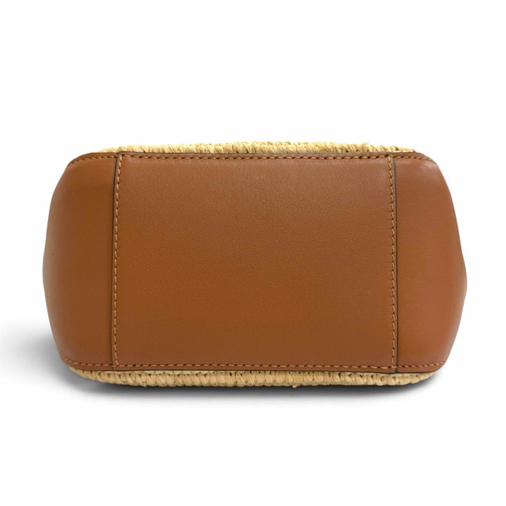 Great LOEWE Shoulder Bag Hammock Mini Hobo Anagram Cube 2-Way Handbag A538G13X09