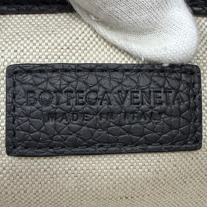 Pristine BOTTEGAVENETA Clutch bag Maxi INTRECCIATO Diago black leather 795632