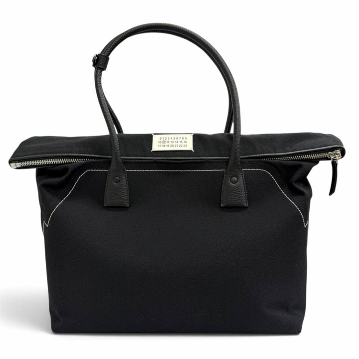 Great Maison Margiela 11 5AC Shopping Large Tote Bag black leather SB1WC0013