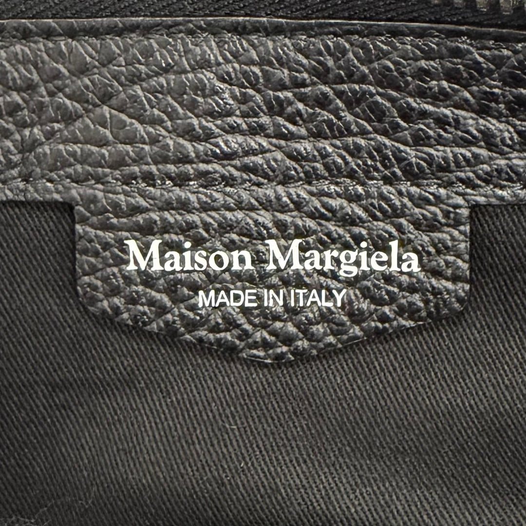 Great Maison Margiela 11 5AC Shopping Large Tote Bag black leather SB1WC0013