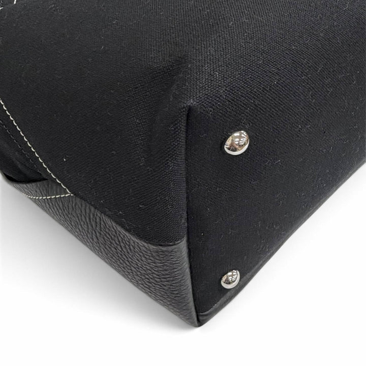 Great Maison Margiela 11 5AC Shopping Large Tote Bag black leather SB1WC0013