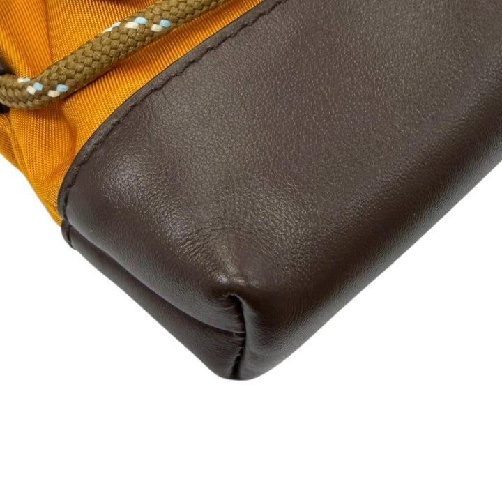 Excellent PRADA Shoulder Bag Speed Lock Orange Nylon mens 2ZT079