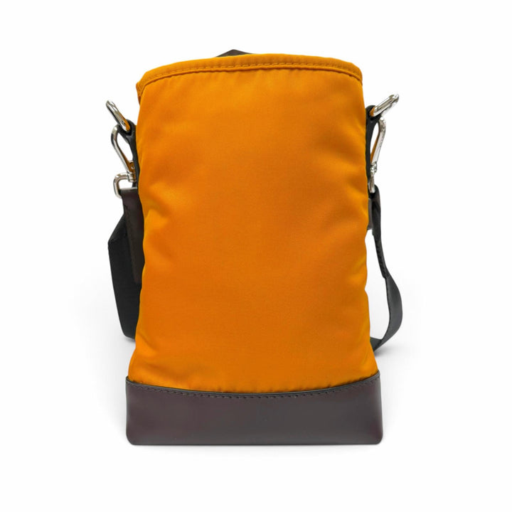 Excellent PRADA Shoulder Bag Speed Lock Orange Nylon mens 2ZT079