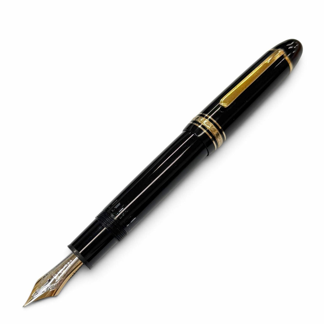 Very Good MONTBLANC fountain pen Meisterstück 149 white star black 14K mens