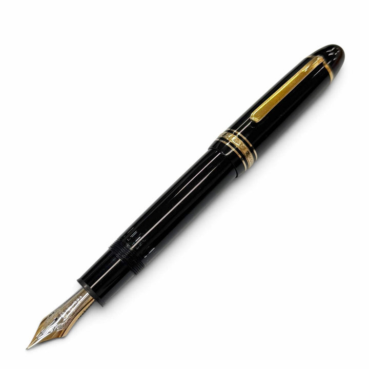 Very Good MONTBLANC fountain pen Meisterstück 149 white star black 14K mens