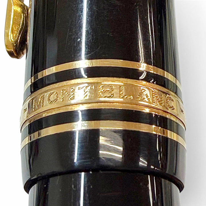 Very Good MONTBLANC fountain pen Meisterstück 149 white star black 14K mens