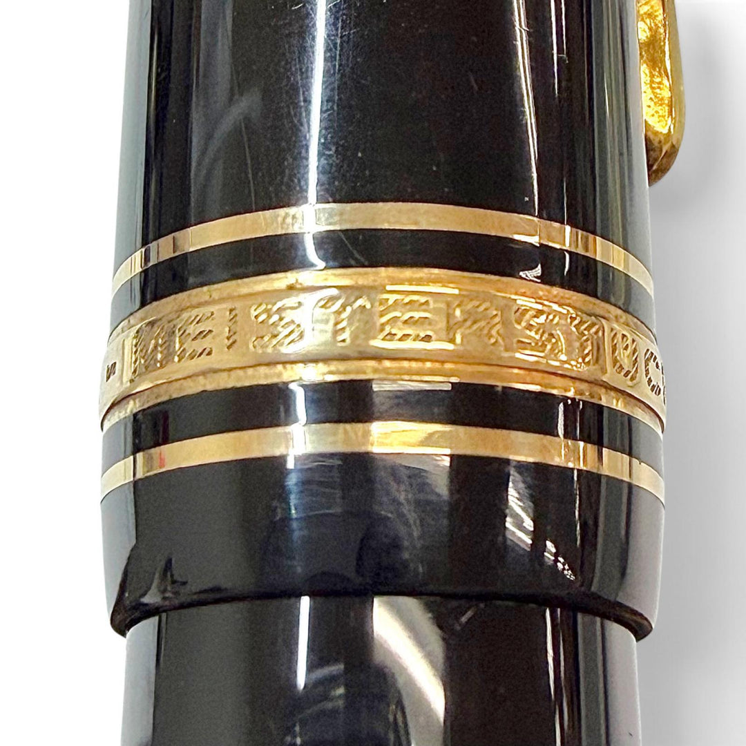 Very Good MONTBLANC fountain pen Meisterstück 149 white star black 14K mens