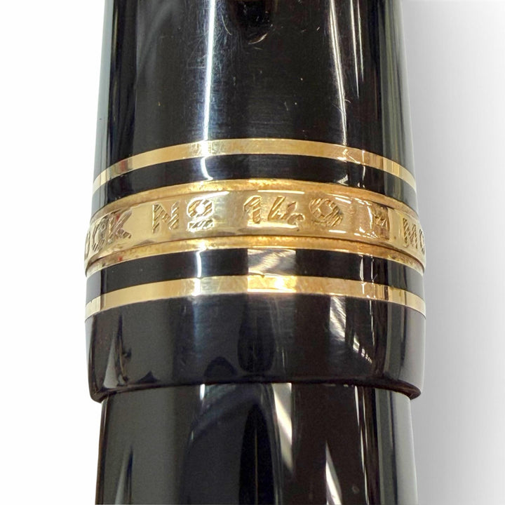 Very Good MONTBLANC fountain pen Meisterstück 149 white star black 14K mens