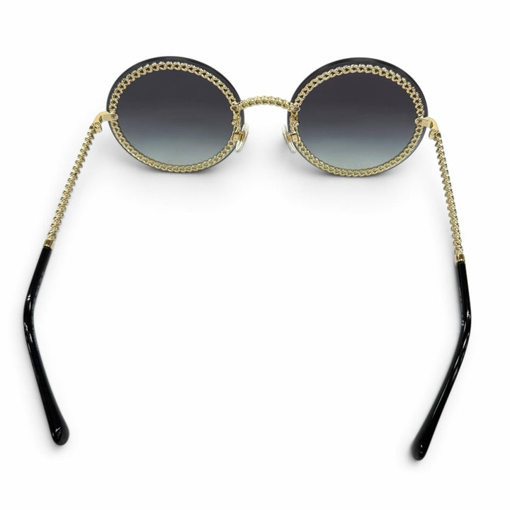 Great CHANEL sunglasses Chain eyeglasses cord included COCO Mark Round 4245
