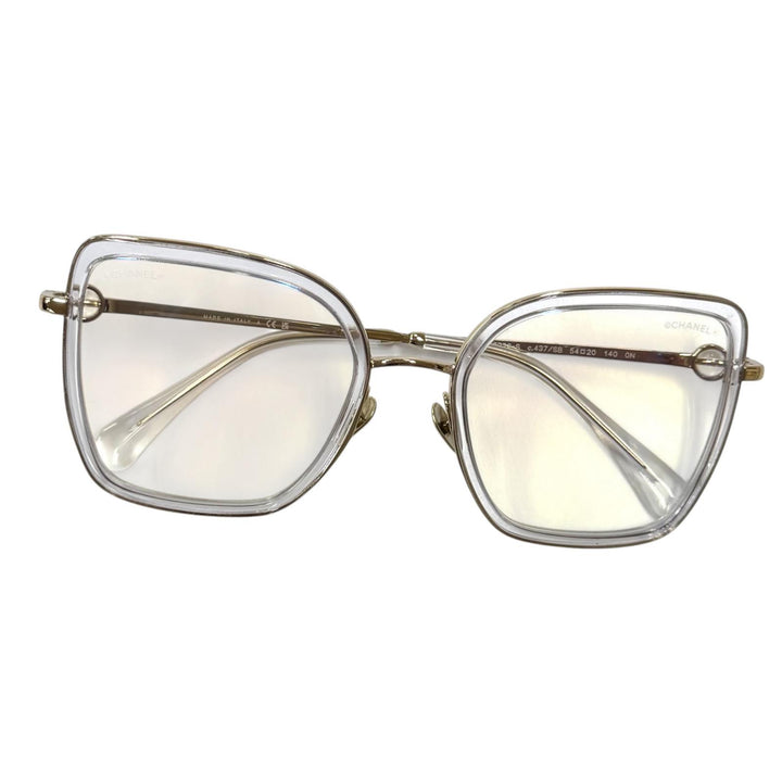 Great CHANEL Glasses Butterfly Shape Optical With logo gold Women 2222-S