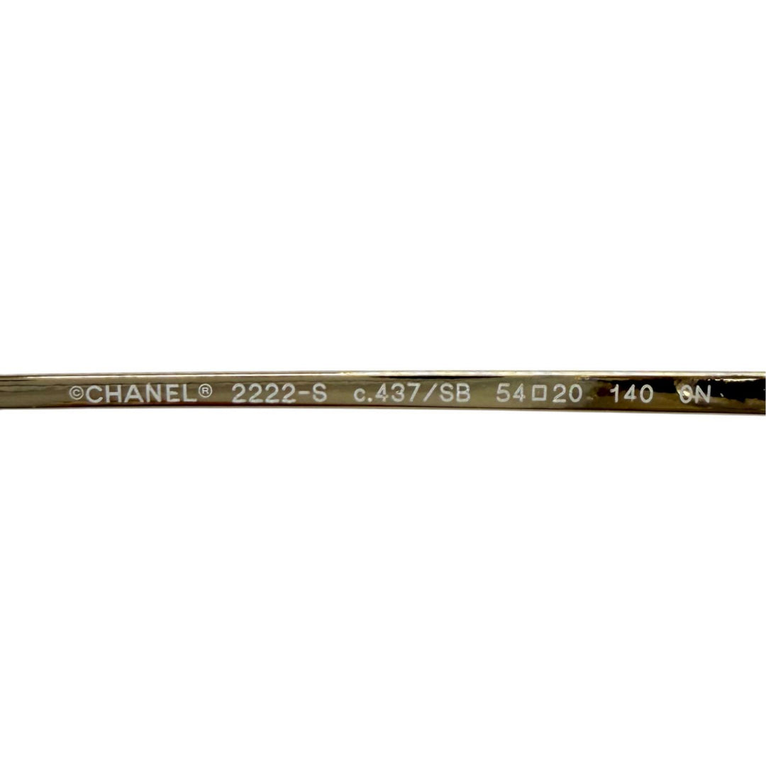 Great CHANEL Glasses Butterfly Shape Optical With logo gold Women 2222-S
