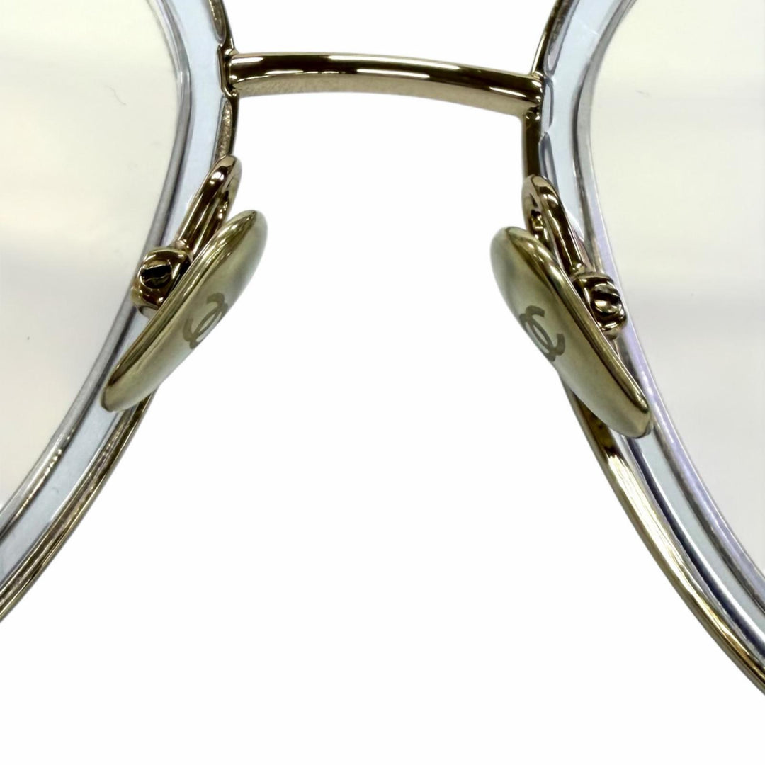 Great CHANEL Glasses Butterfly Shape Optical With logo gold Women 2222-S