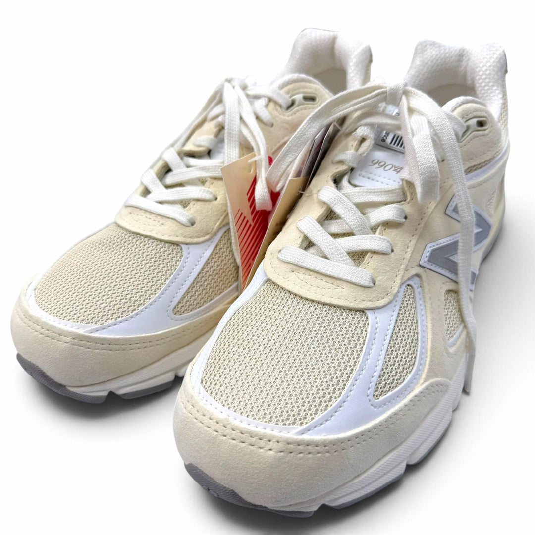 Pristine NEW BALANCE sneakers Lace up beige Suede leather mens 27 U990TE4