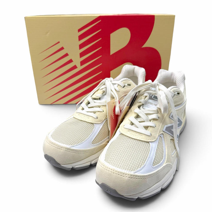 Pristine NEW BALANCE sneakers Lace up beige Suede leather mens 27 U990TE4