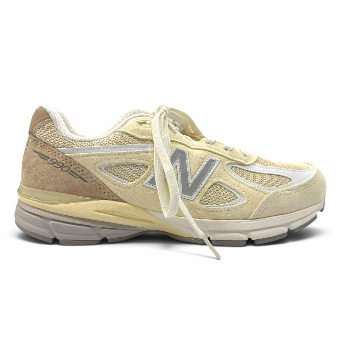 Pristine NEW BALANCE sneakers Lace up beige Suede leather mens 27 U990TE4