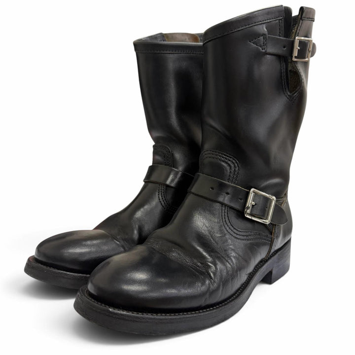 Very Good MAKERS boots HORSE ENGINEER black leather mens 7