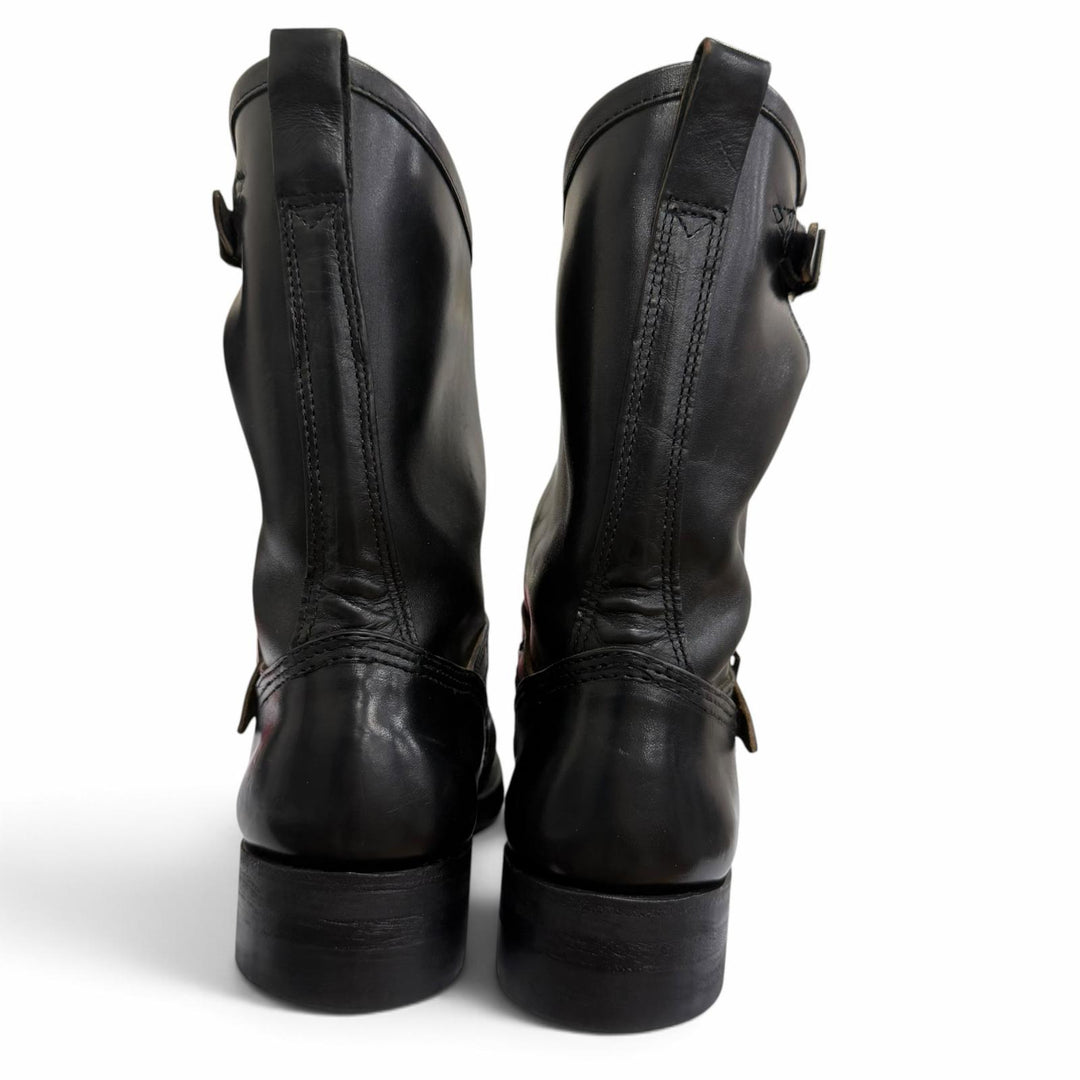 Very Good MAKERS boots HORSE ENGINEER black leather mens 7