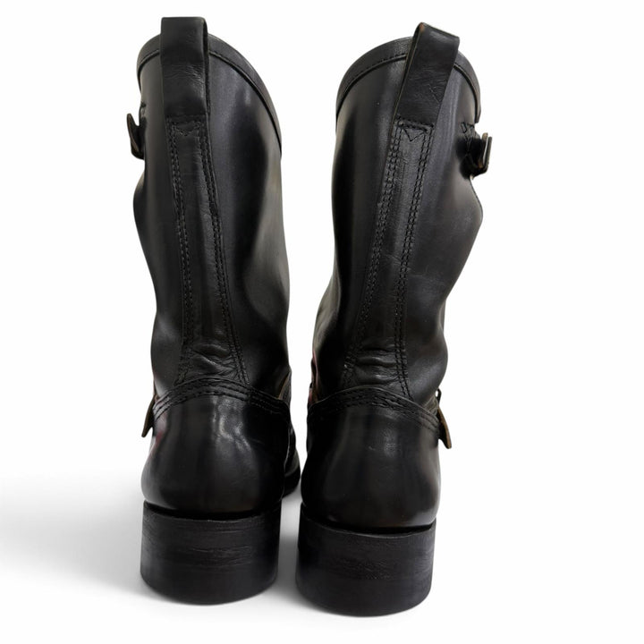 Very Good MAKERS boots HORSE ENGINEER black leather mens 7