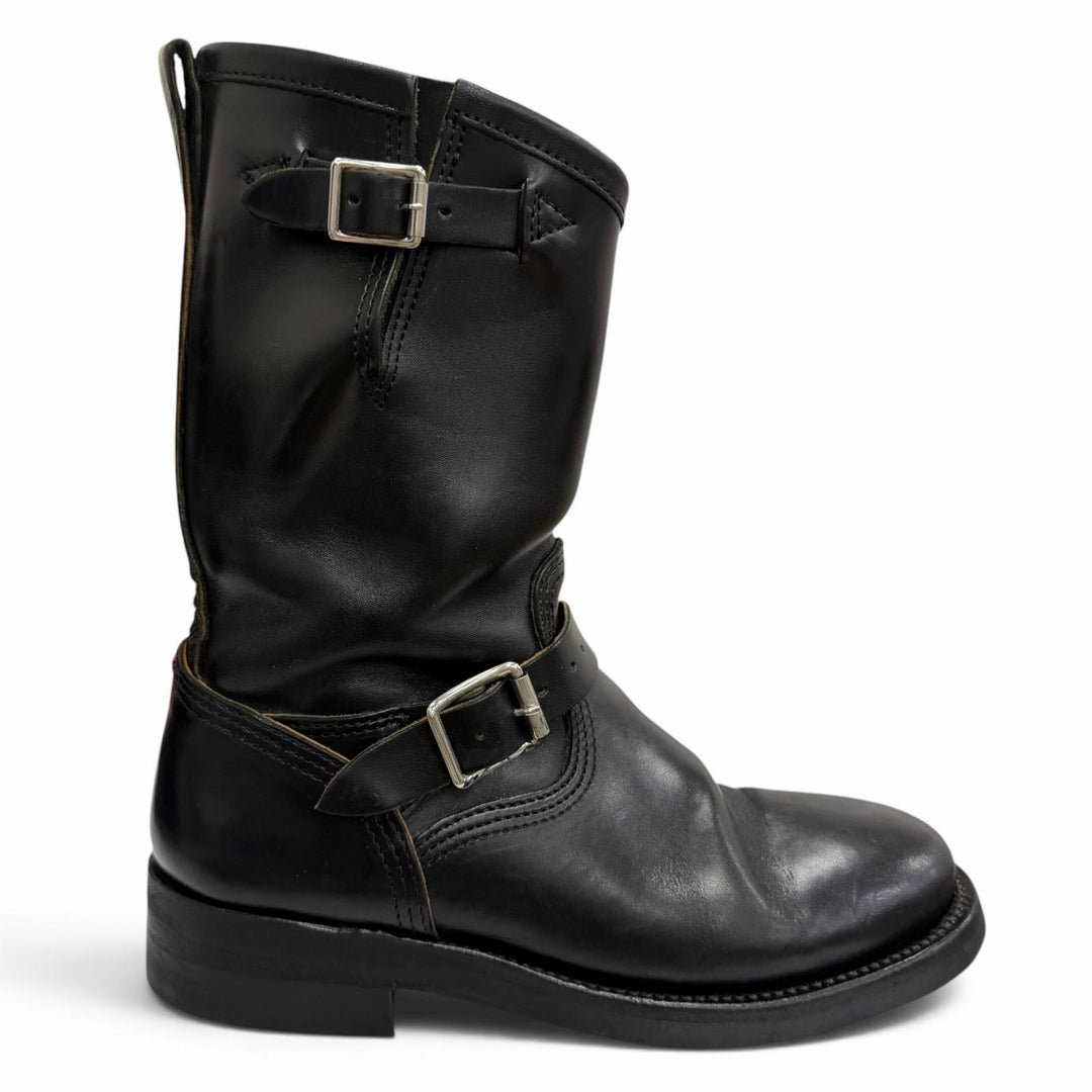 Very Good MAKERS boots HORSE ENGINEER black leather mens 7