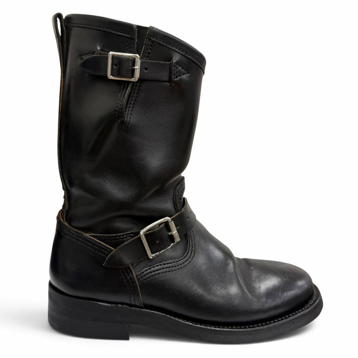 Very Good MAKERS boots HORSE ENGINEER black leather mens 7