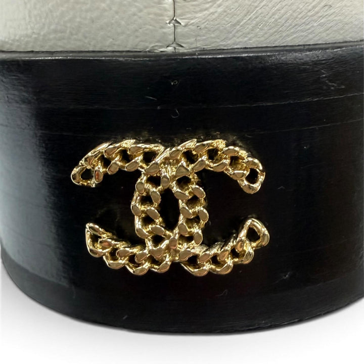 Great CHANEL pumps Merry Jane COCO Mark Chain Leather Ankle Strap 37 G39858