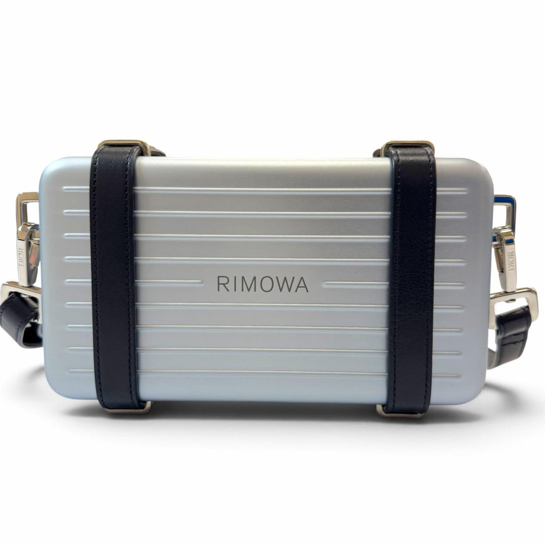 Great DIOR×RIMOWA Shoulder Bag personal logo blue aluminum mens 2DRCA295YWT