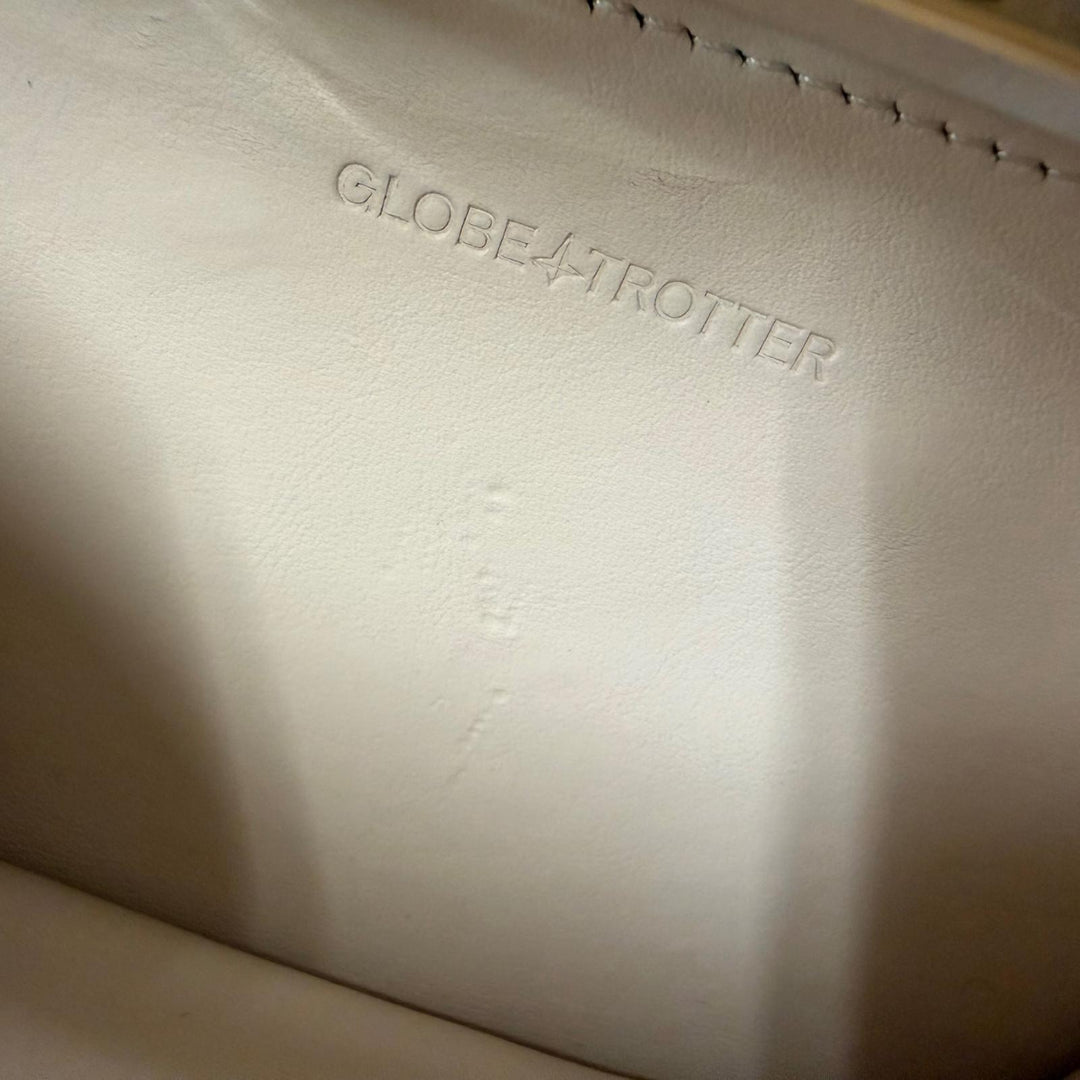 Great GLOBE TROTTER Shoulder Bag Centenary Micro Case 2WAY green leather mens
