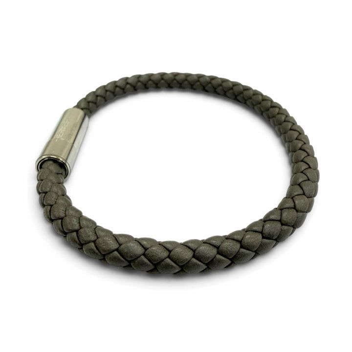 Pristine HERMES bracelet GOLIATH Bangle Brown Vaux Swift Leather Women