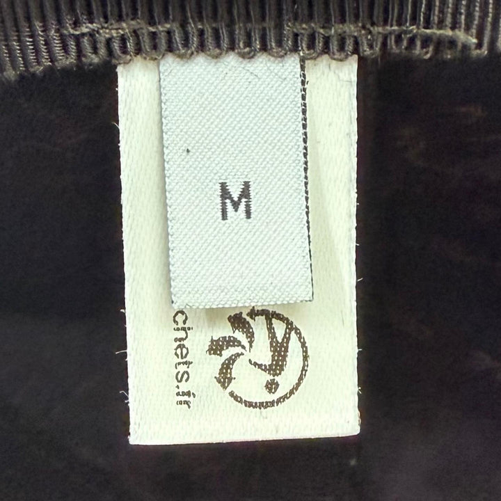 Great BERLUTI cap B Thabor Leather Visor with Embroidery Dark navy cashmere