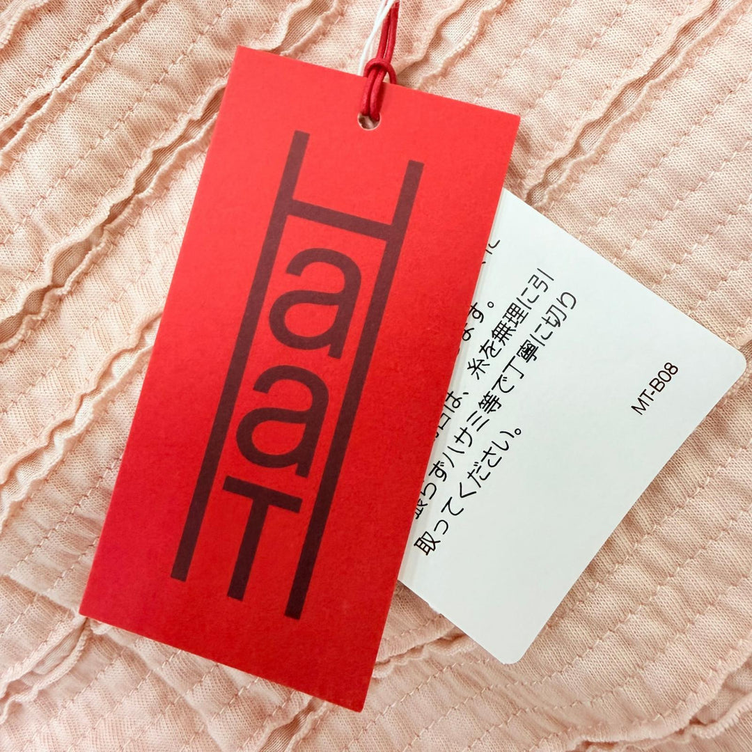 Pristine HaaT ISSEY MIYAKE coat pink cotton Women 2 HA32FD530
