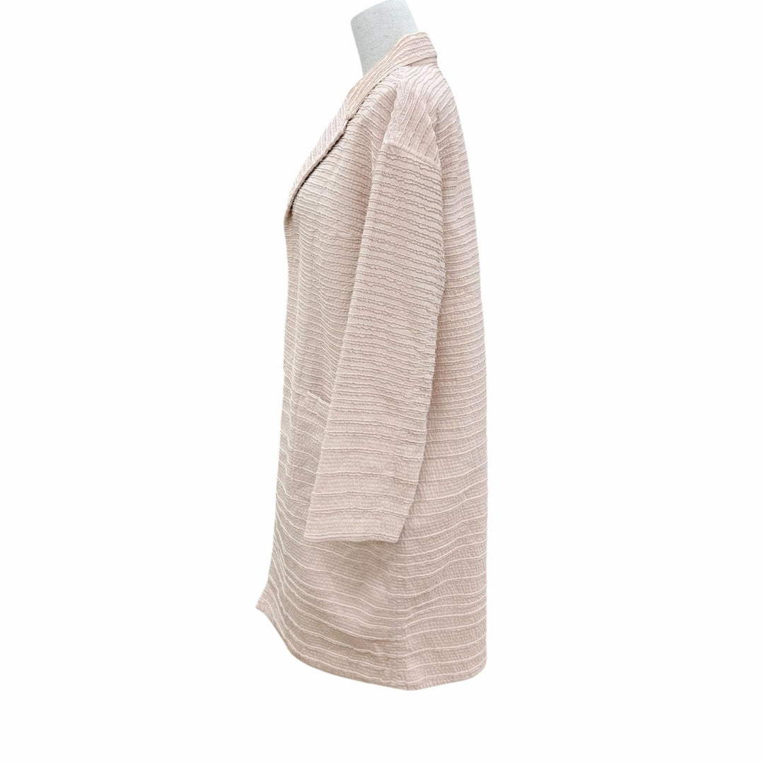 Pristine HaaT ISSEY MIYAKE coat pink cotton Women 2 HA32FD530