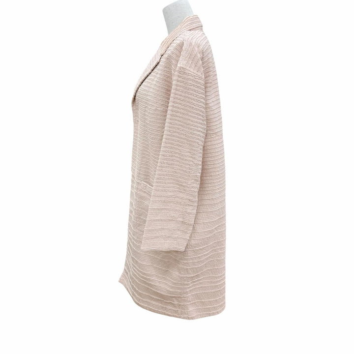 Pristine HaaT ISSEY MIYAKE coat pink cotton Women 2 HA32FD530