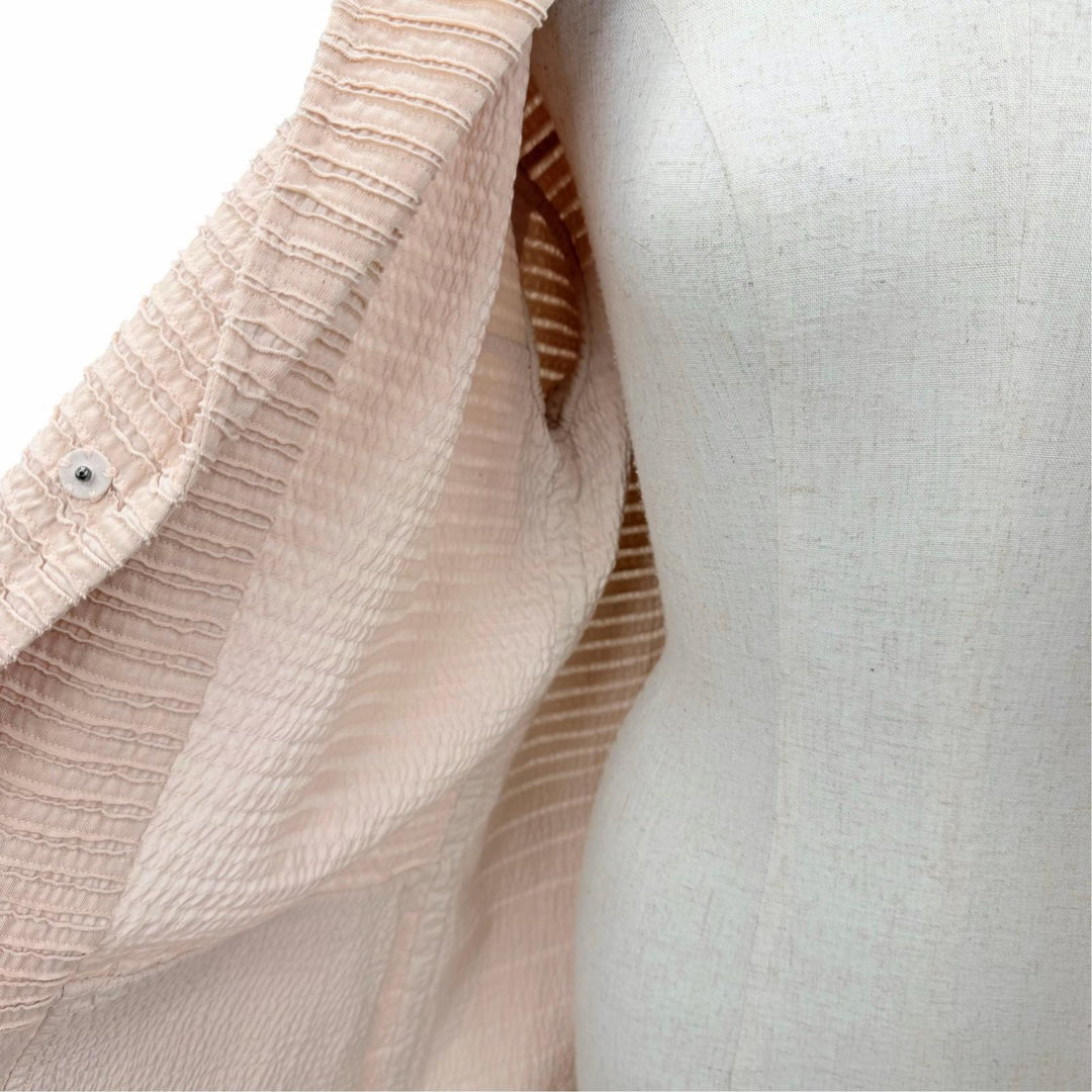 Pristine HaaT ISSEY MIYAKE coat pink cotton Women 2 HA32FD530