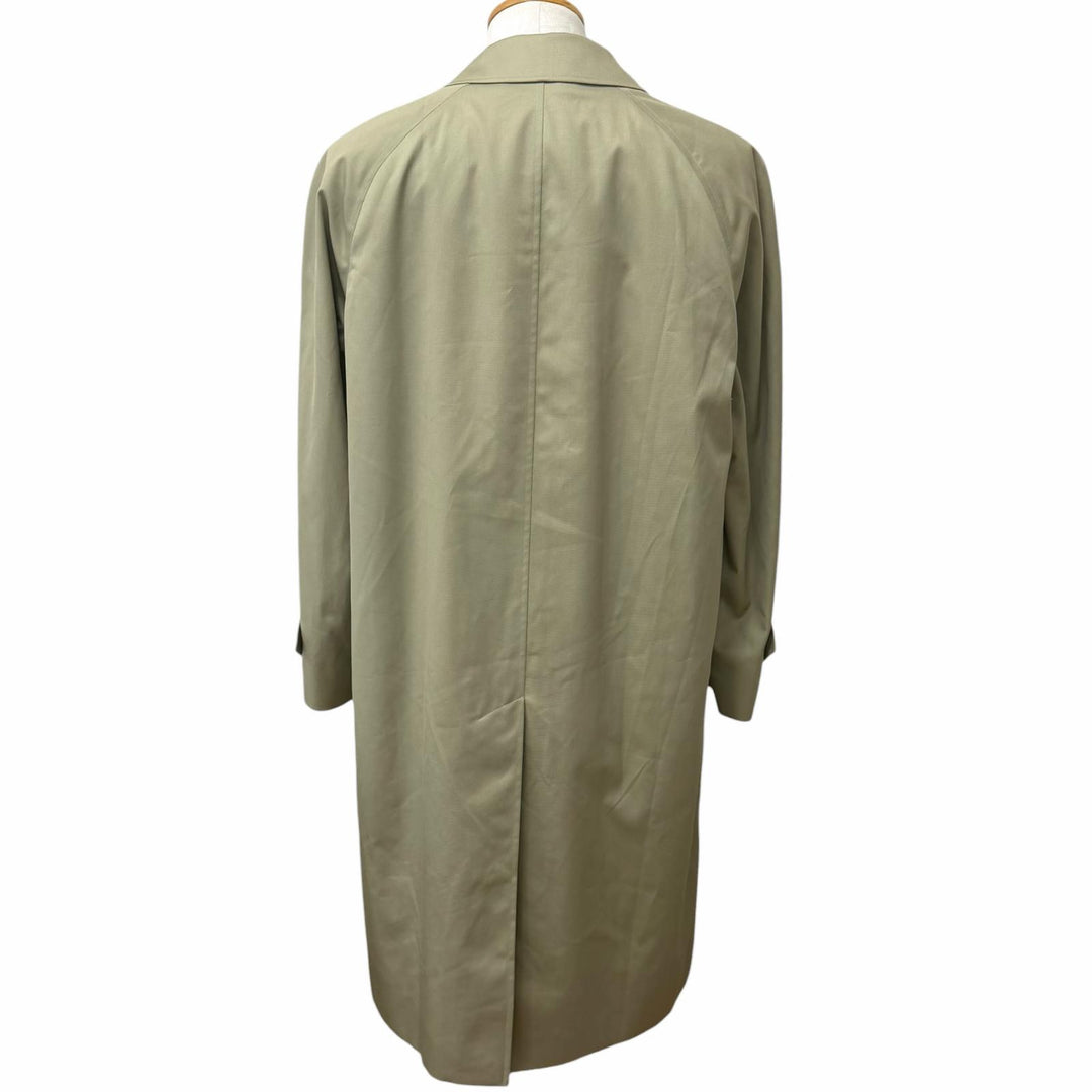Great Burberrys coat Nova check pattern on the back with wool liner khaki