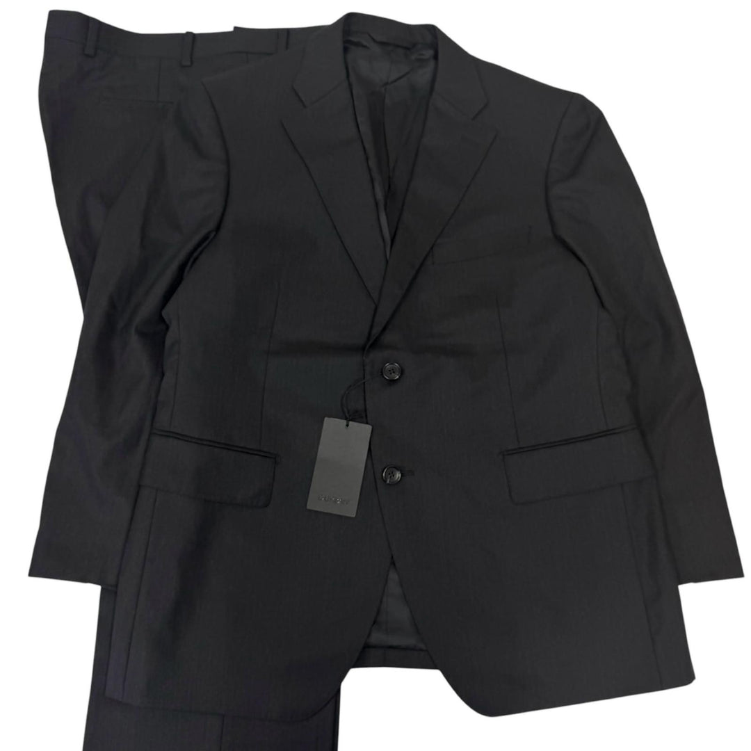 Pristine Durban suit single Charcoal gray wool mens