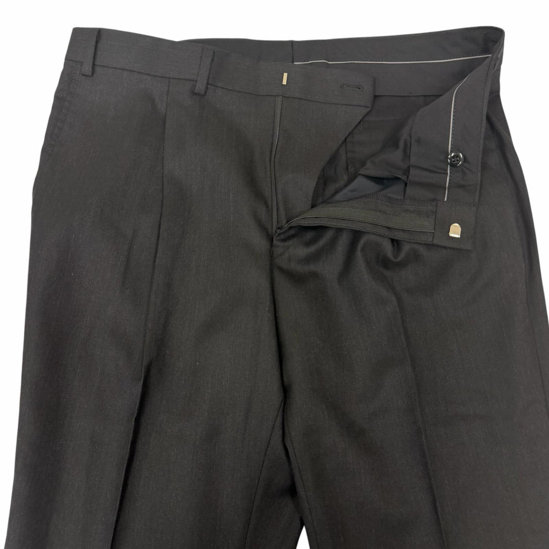 Pristine Durban suit single Charcoal gray wool mens