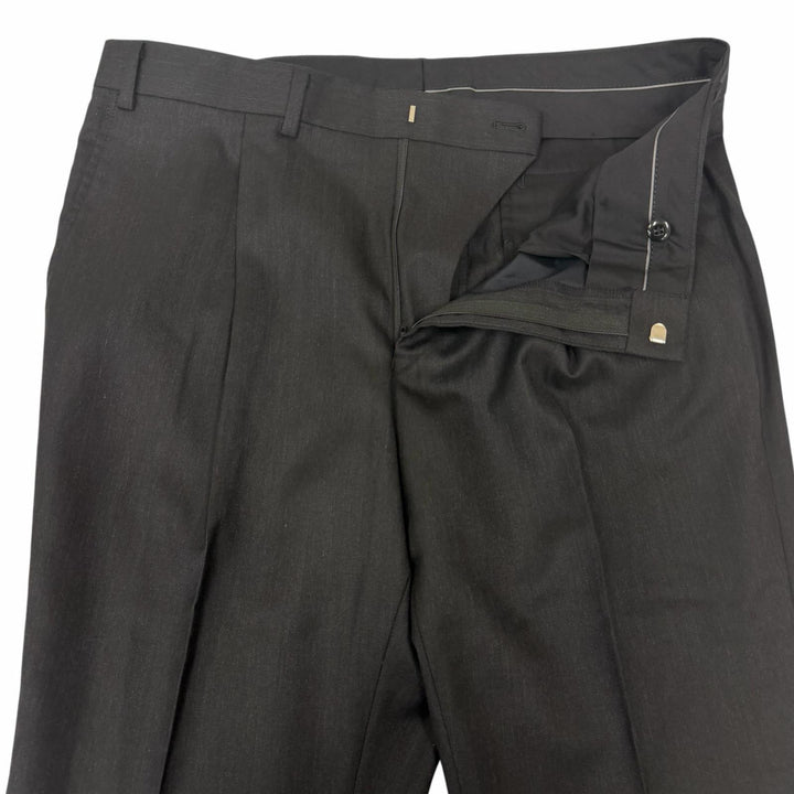 Pristine Durban suit single Charcoal gray wool mens