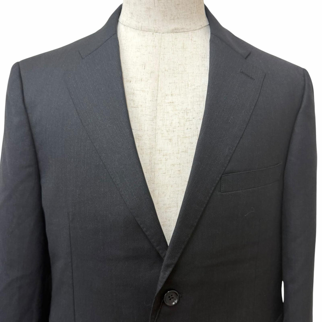Pristine Durban suit single Charcoal gray wool mens