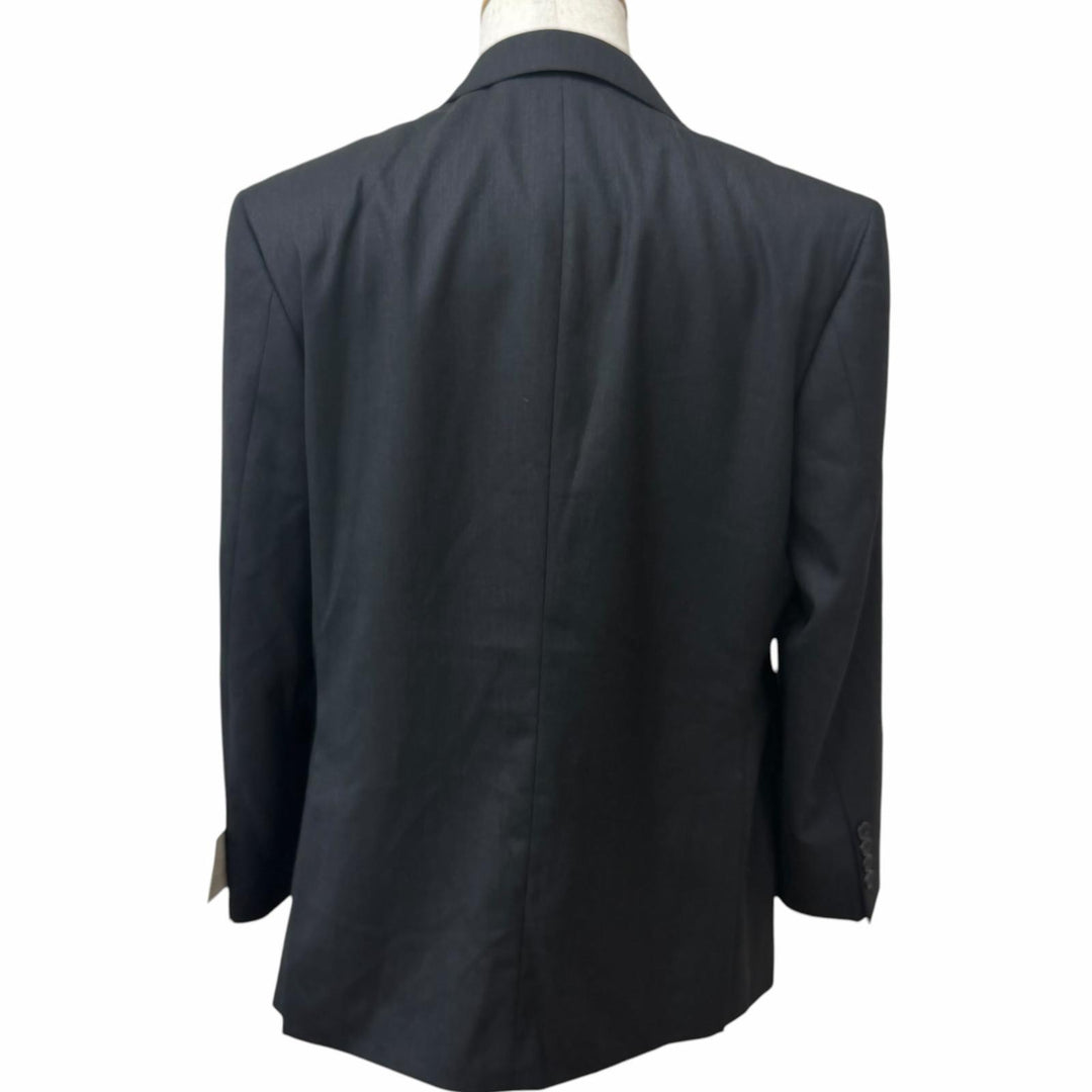 Pristine Durban suit single Charcoal gray wool mens
