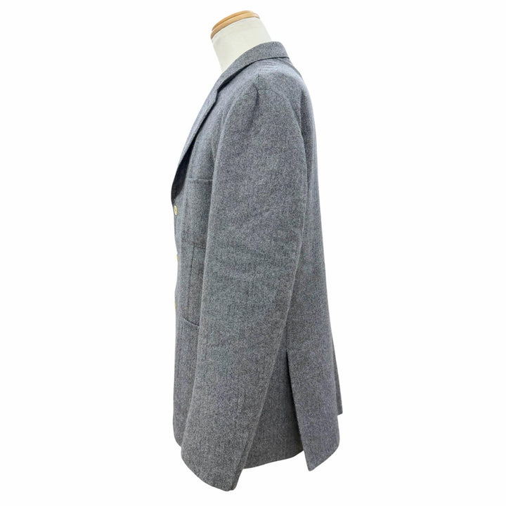 Great Loro Piana tailored jacket Tweed single jacket Navy system cashmere IT 52