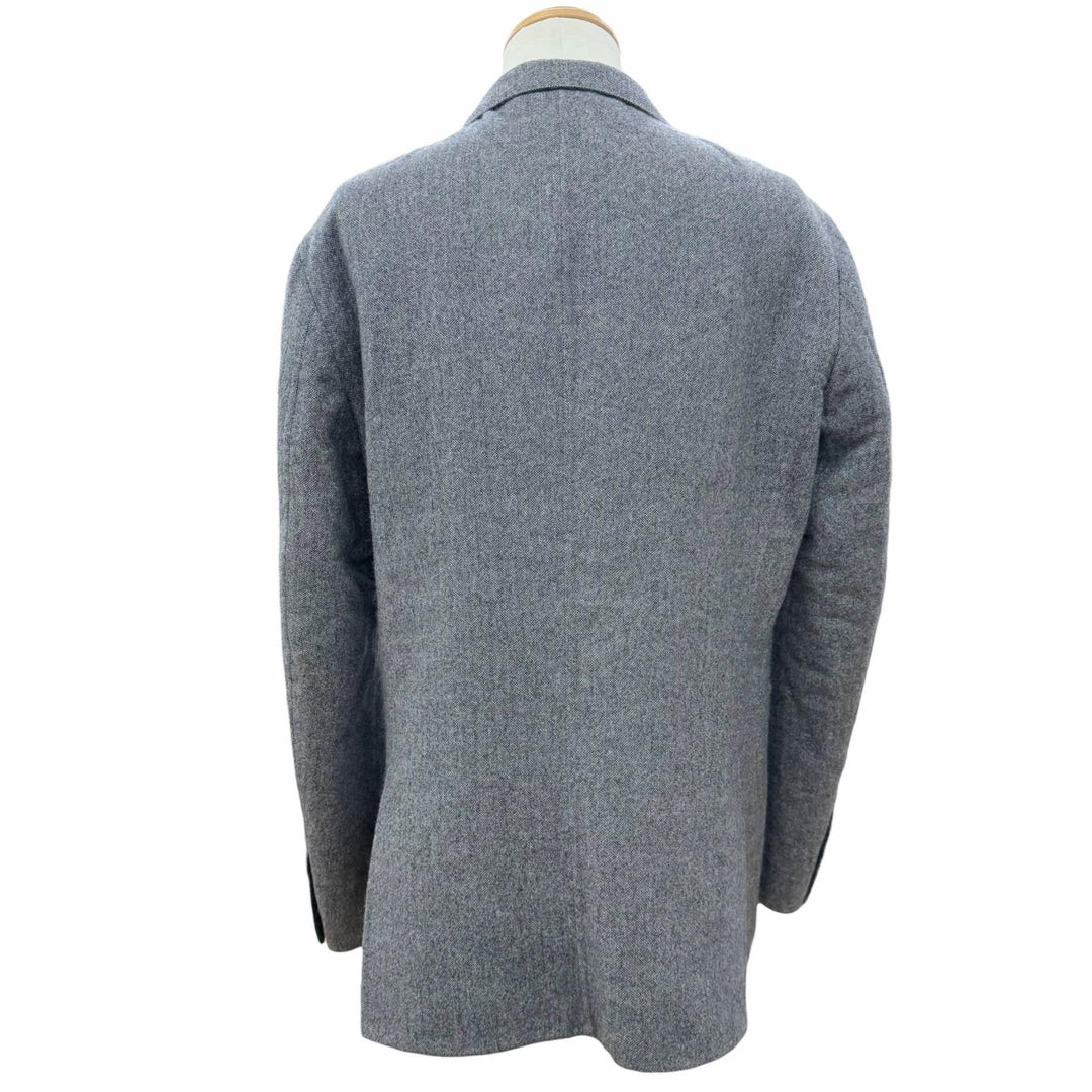 Great Loro Piana tailored jacket Tweed single jacket Navy system cashmere IT 52
