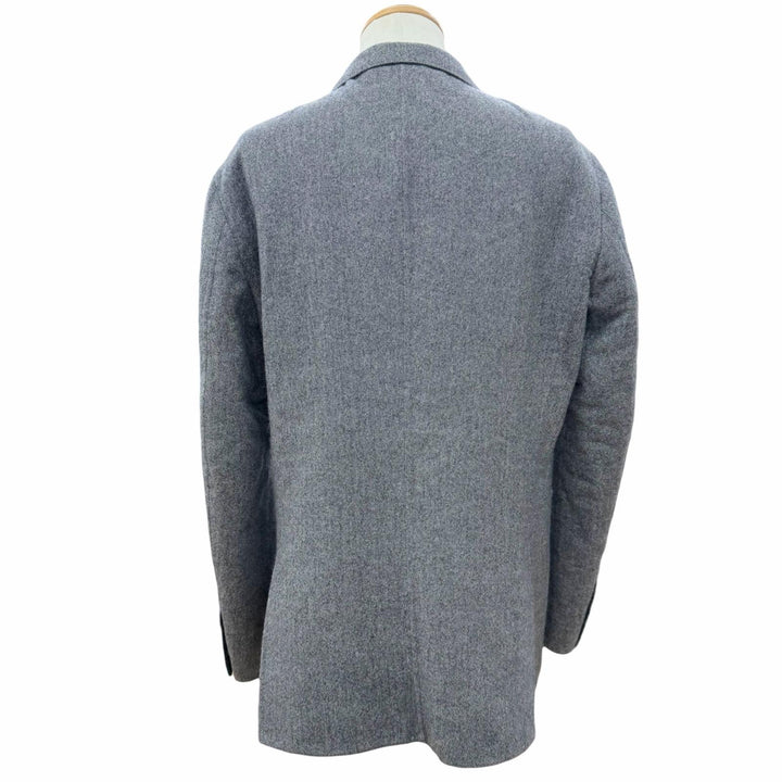 Great Loro Piana tailored jacket Tweed single jacket Navy system cashmere IT 52