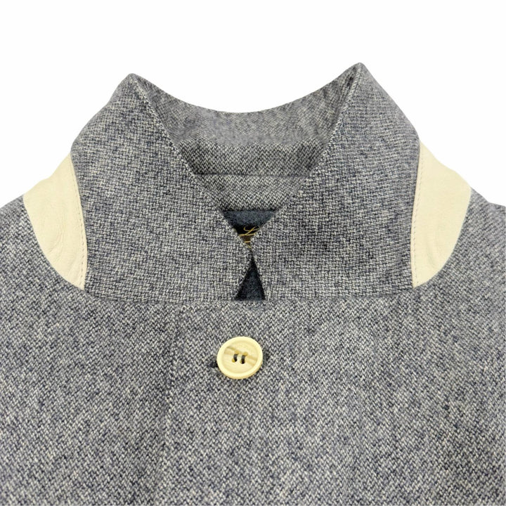 Great Loro Piana tailored jacket Tweed single jacket Navy system cashmere IT 52