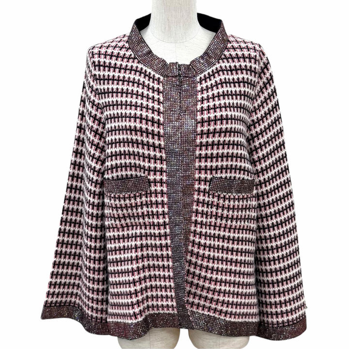 Excellent CHANEL Jacket pink cashmere Women EU 42 P41327