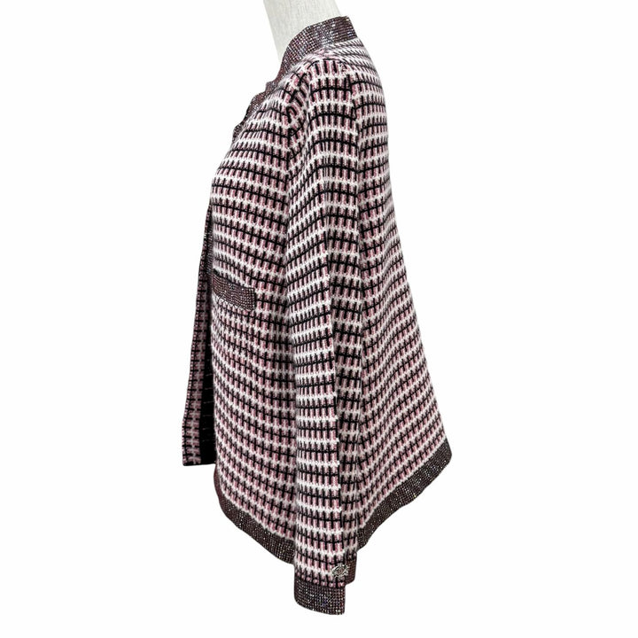 Excellent CHANEL Jacket pink cashmere Women EU 42 P41327