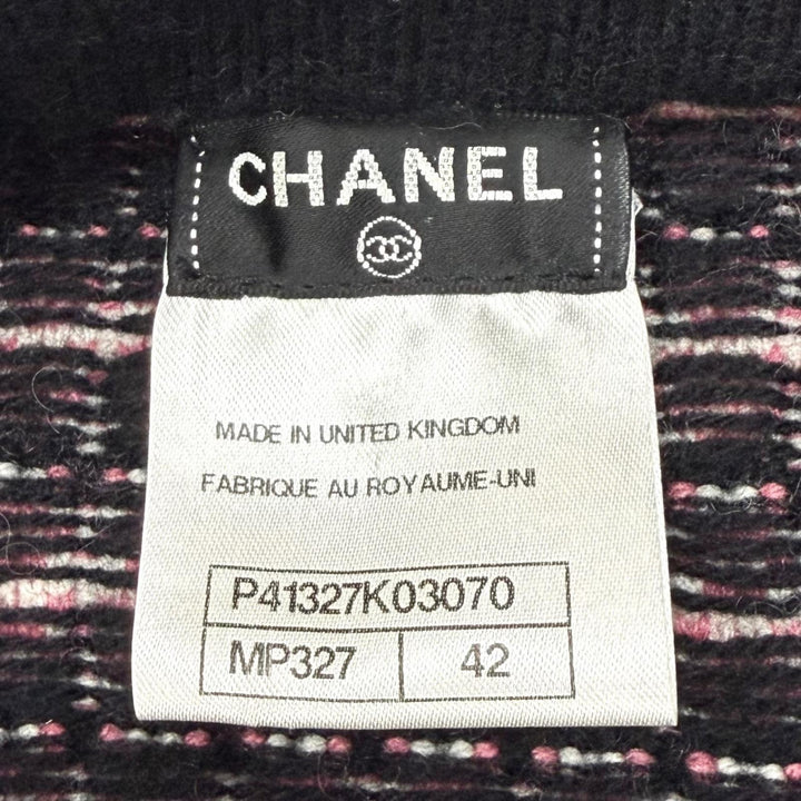 Excellent CHANEL Jacket pink cashmere Women EU 42 P41327