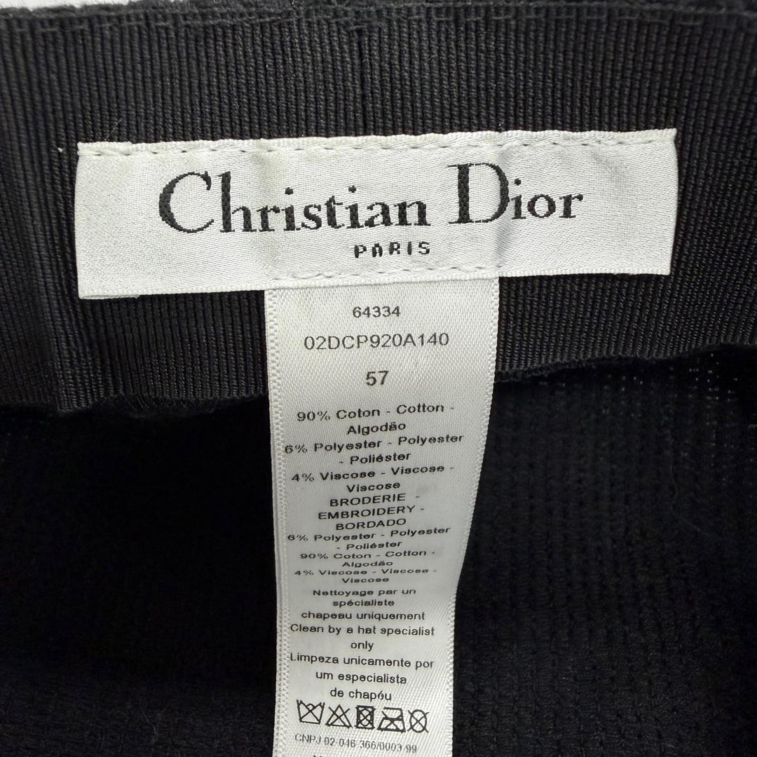 Great Christian Dior Casquette With logo black cotton Women 57 02DCP920A140