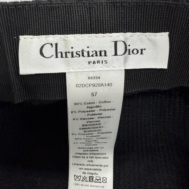 Great Christian Dior Casquette With logo black cotton Women 57 02DCP920A140